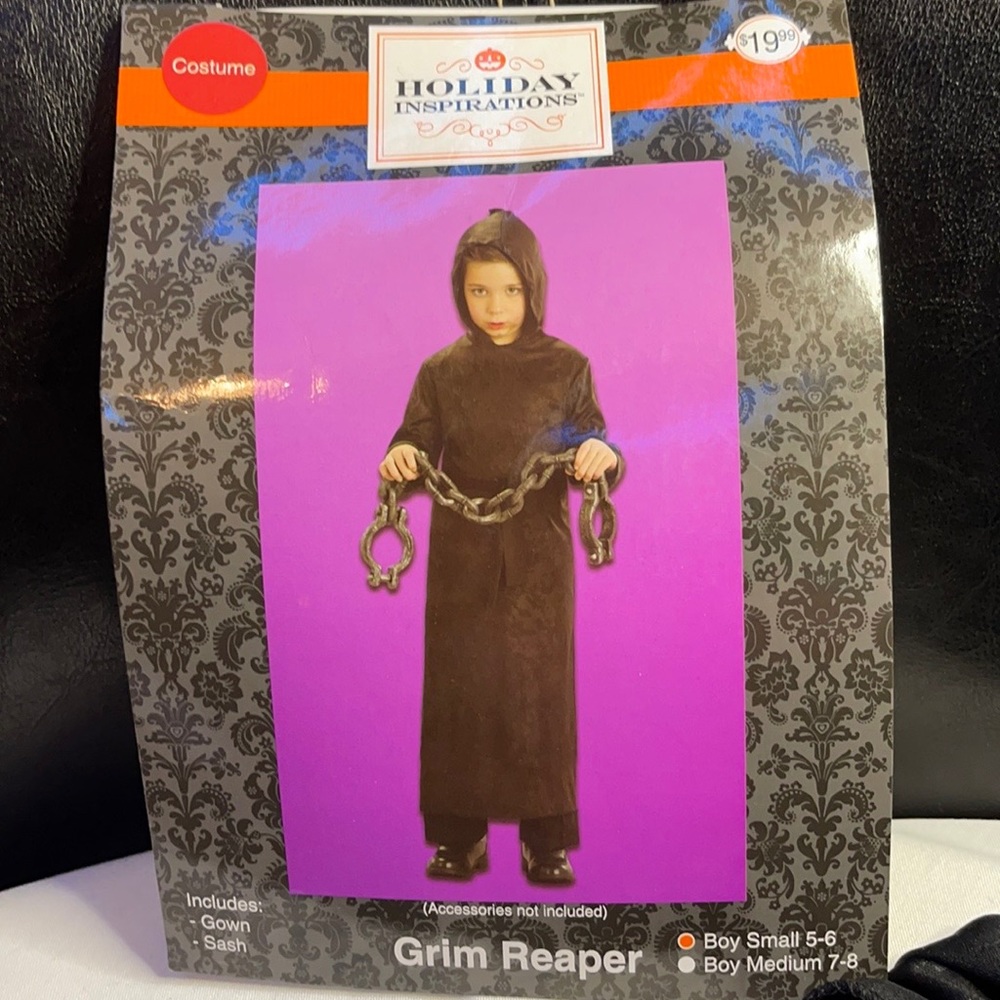🔥 SALE Grim Reaper Kid’s Halloween Costume Size Small 5-6